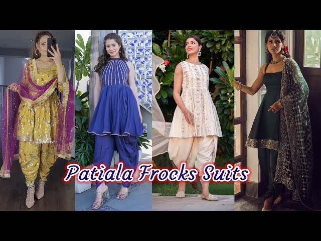 Latest Short Frock Style Kurta With Patiala Salwar 2020 Designs | Patiala  Salwar With Short Kameez ! - YouTube