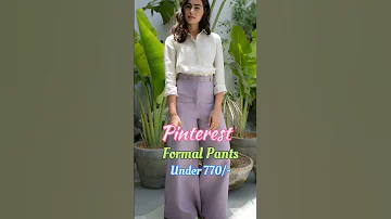 Formal Pants #formalwear #pinterest #youtubeshorts #myntra#trendingshorts #newsong #widelegpants #yt