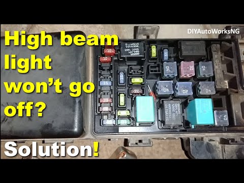 High Beam Lights won&rsquo;t go off: fix on the 2003 - 2007 Accord 4cyl