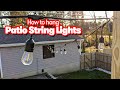 How to hang string lights for your patio