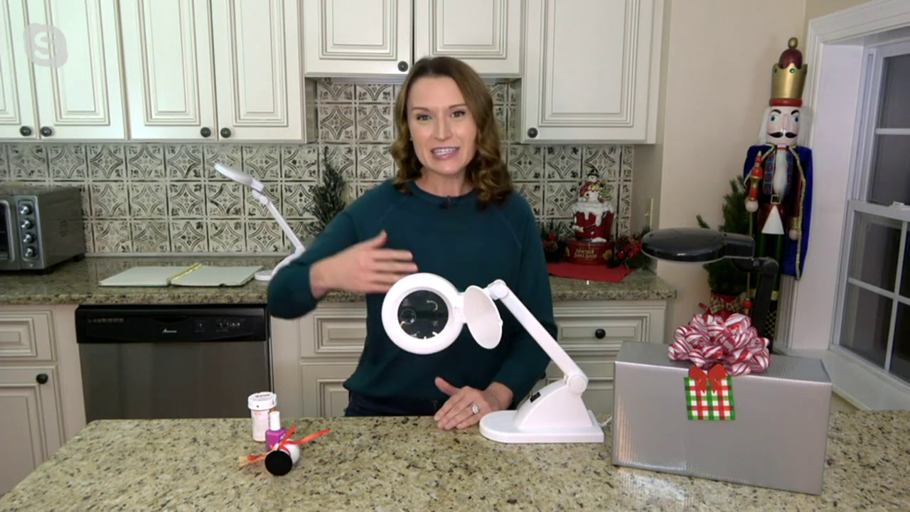 Magna Eye LED Magnifier Lamp w/ Adjustable Arm & Gift Box on QVC YouTube