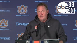 Auburn football head coach Hugh Freeze holds a news conference