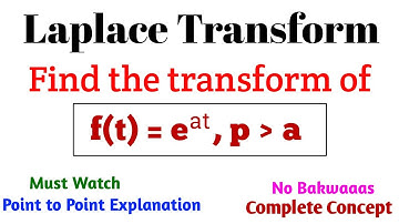 4. Laplace Transform | Laplace Transform of Elementary Function | Definition and Formulae