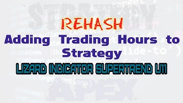 Revisiting Trading Hours in Lizard SuperTrend U11: A Quagensia Refresher (Part 3)🕰️🦎
