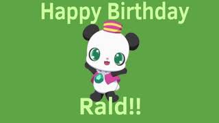 Happy Birthday Rald!!