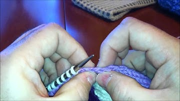 Pick up and Knit - PIck up Stitches - Left Handed - English