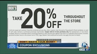 Coupon exclusions