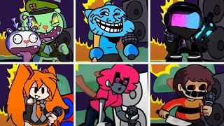 Friday Night Funkin' - Flippin Out but everytime it's Fliqpy turn a Different Skin Mod is used