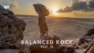 How to Find Balanced Rock, a Must-Stop Spot Near Thousand Springs State Park | Idaho Exploring Idaho Niagra Springs Balanced Rock
