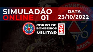 SIMULADÃO CBMMG ONLINE 01 |  CONCURSO BOMBEIRO MINAS GERAIS 2022 | QUESTÕES IBGP| INFORMAÇÕES GERAIS
