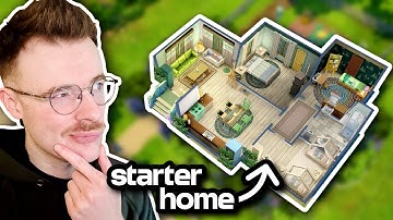 building a starter home for a randomized family in The Sims 4 🏠