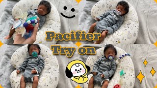 This Is Soo Hard | Trying Pacis On Silicone Baby! | Mya Reborns