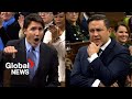 Poilievre claims Trudeau is "losing control" with "screaming and hollering" while answering question