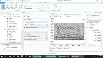 Convection and conduction heat transfer using boundary heat source in COMSOL