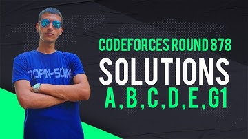 Codeforces Round 878 Div  3 Solutions