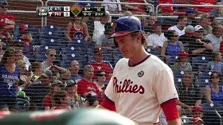 ATL@PHI: Asche plates Utley with groundout
