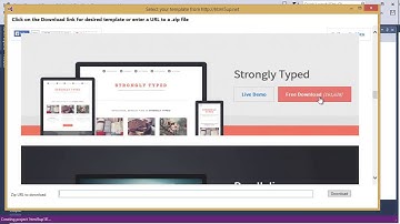 html5up.net integration into Visual Studio