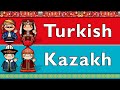 Turkic turkish  kazakh