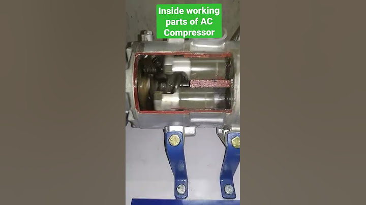 How Air Conditioning Compressor works inside by moving in inside piston , AC Car  compressor