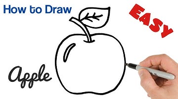 How to Draw an Apple Easy Art Tutorial for Beginners