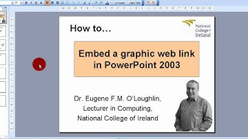 How To... Embed a Graphic Web Link in PowerPoint 2003