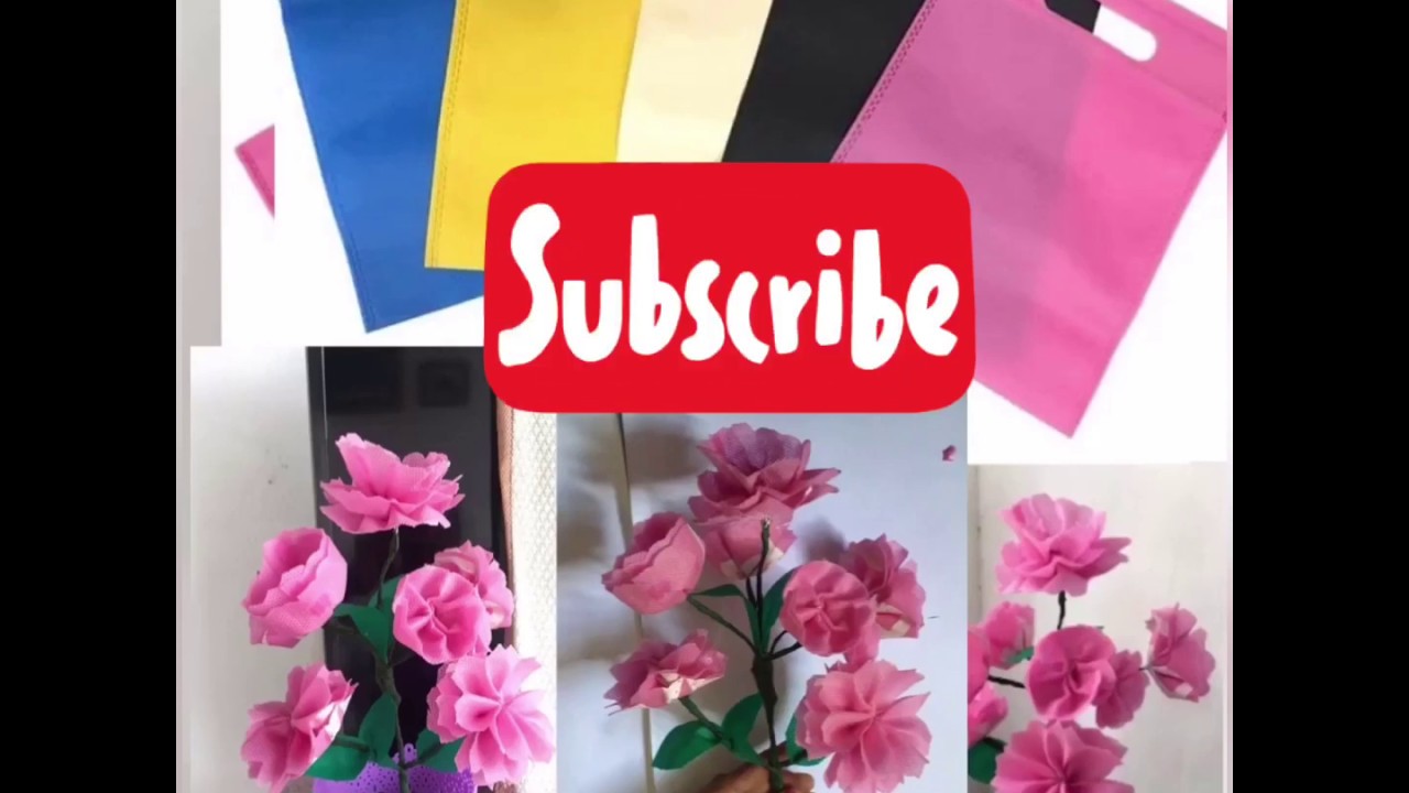  Bunga  dari  tas spunbond  bekas YouTube