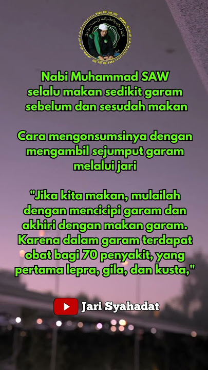 Rahasia Rosululloh makan garam #shorts