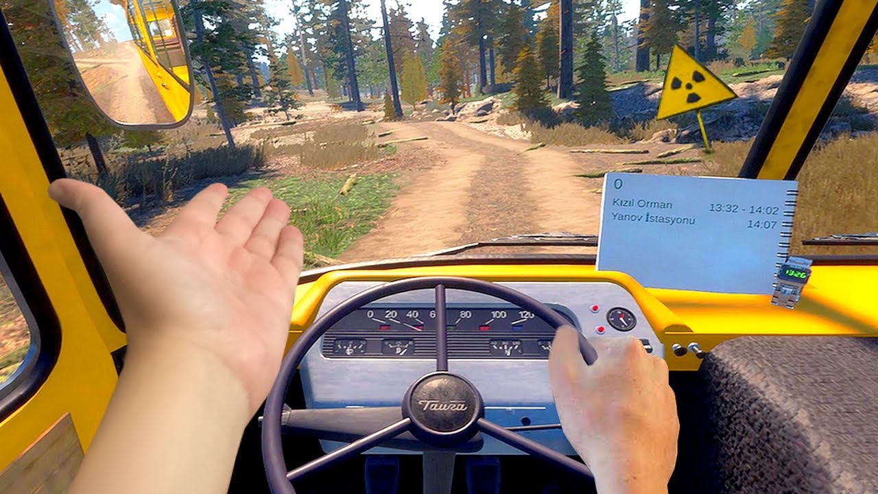 ÇERNOBİL ORMANLARINDA OTOBÜS SÜRMEK