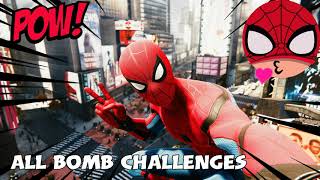 All Taskmaster Bomb Challenges - ultimate level - Marvel's Spider-Man (PS4)