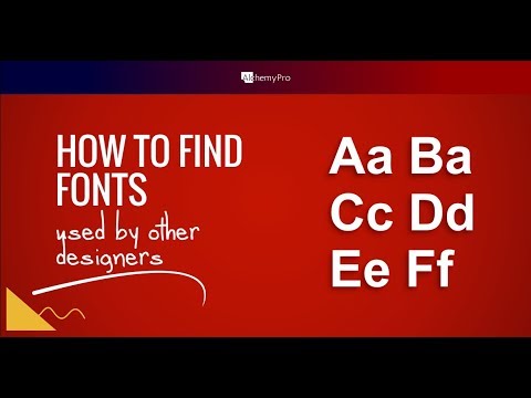 How to Find Fonts Other Designers Used in Their Design Project