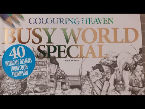 Colouring Heaven Busy World Special Flip Through Colin Thompson For Adult Colouring Youtube