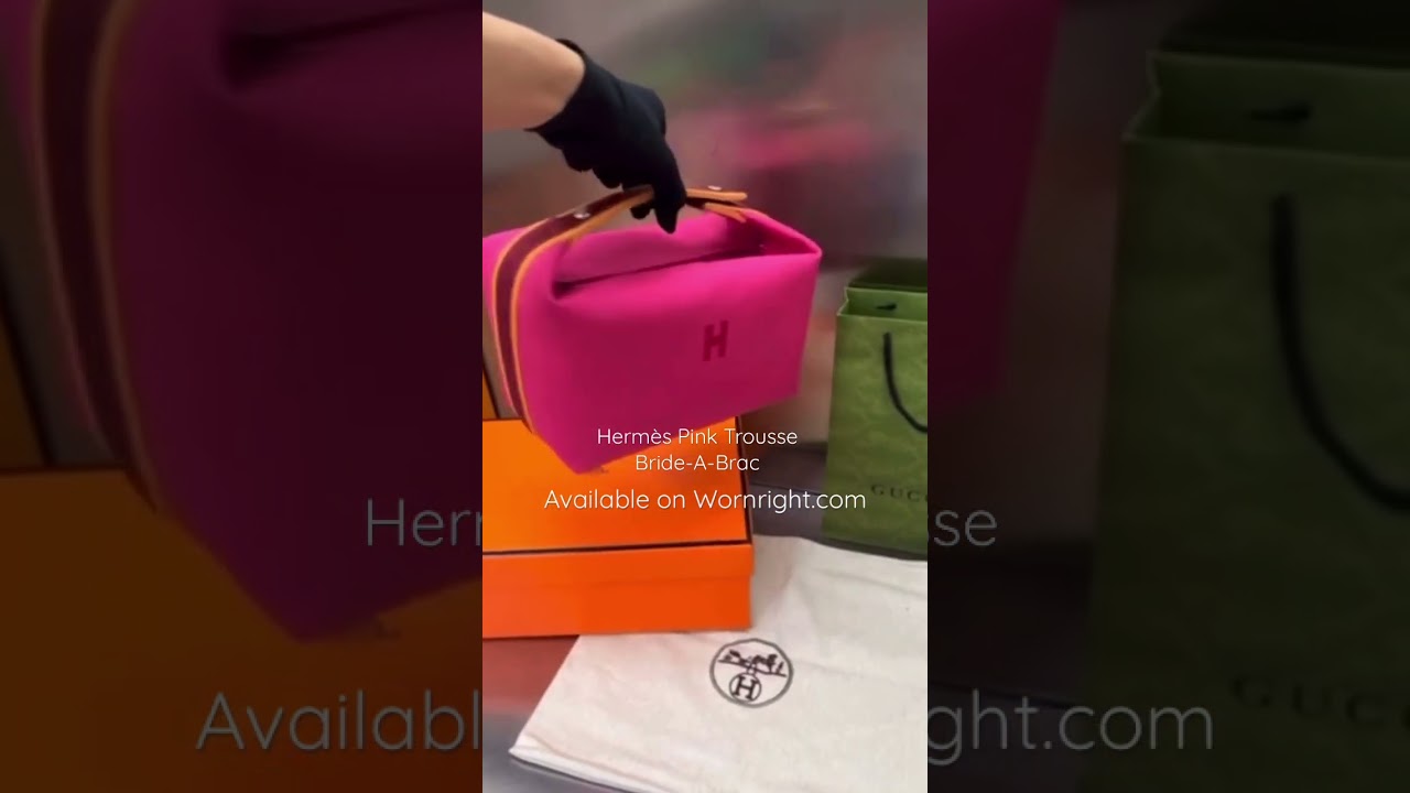Hermès Trousse Bag Bride-A-Brac Pink available on Wornright.com with 5% Off