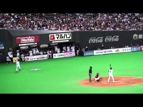 北海道日本ハムファイターズ　小田智之野手　最後のバッティング