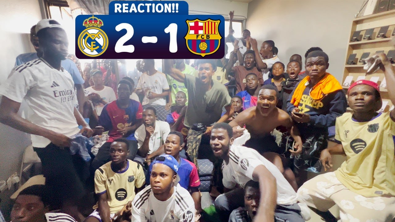 REAL MADRID 2 - 1 BARCELONA (FANS REACTION & HIGHLIGHTS) EL CLASSICO LA LIGA 2025 - 2026