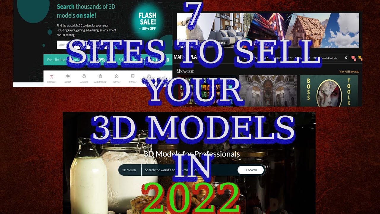 Make money via selling 3D models in 2022