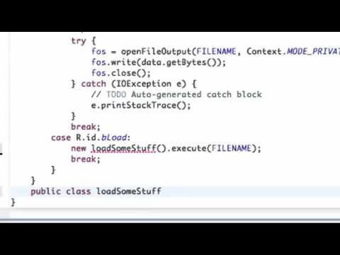 Android Application Development Tutorial   101   Async Task class to load stuff