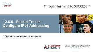 Курс Молодого Бойца Cisco Часть 1 2021 CCNA 1 ITN 12.6.6 Packet Tracer – Configure IPv6 Addressing