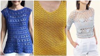 Latest trend of women crochet blouse and top patterns