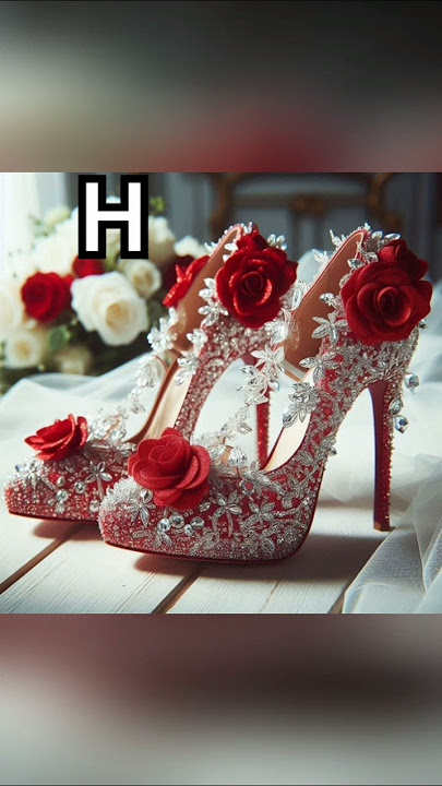 Choose your name first letter beautiful princess heels design 😍#short #video #heels #ytviral