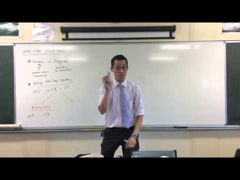 Balancing & Backtracking: 2 Approaches for 1-Step Equations