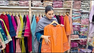 Khaddar 3pc Luxury Pret from 3K to 6K | Fully Embroidered Organza detailing | Long length Shirts |