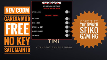 CALL OF DUTY MOBILE MOD APK NEW 1.6.37 | NO KEY | FREE MOD | SEIKO MOD | SAFE MAIN ID | GARENA