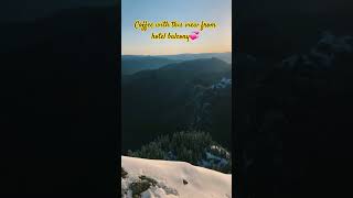 Morning in the Mountains ❄️ View from Balcony ✨ #shorts