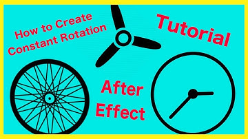Constant Rotation || QUICK TIP || After Effects Tutorial