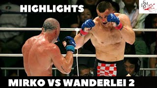 Mirko Ccro Cop vs Wanderlei Silva 2 highlights Мирко Крокоп Вандерлей Сильва 2