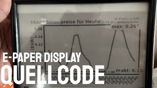 Wie kommt der aktuelle Strompreis auf das 7.5 Zoll E-Paper Display?