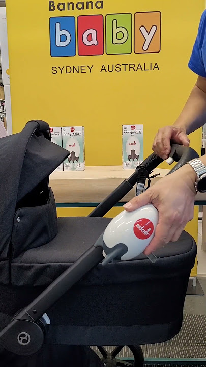 The Rockit baby rocker fits on any stroller and gently rocks your baby