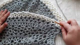 круглая кофта вязание крючком  Вяжем с Nilena Sans crochet sweater вяжется очень быстро 6