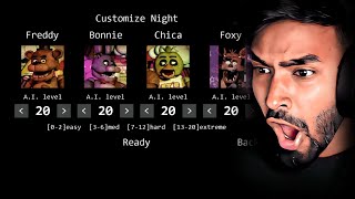 Difficulty Level Max Playing Five Nights At Freddy At Difficulty Level 100 %
