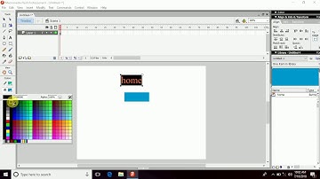 Cara membuat TOMBOL menggunakan MACROMEDIA FLASH 8